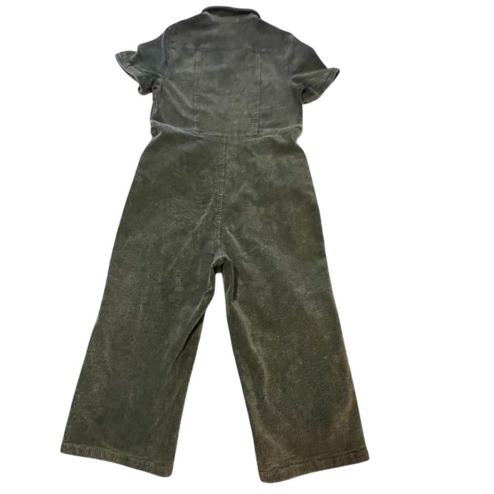 Molly Green Olive Green Corduroy Jumpsuit Sz M - Picture 3 of 6